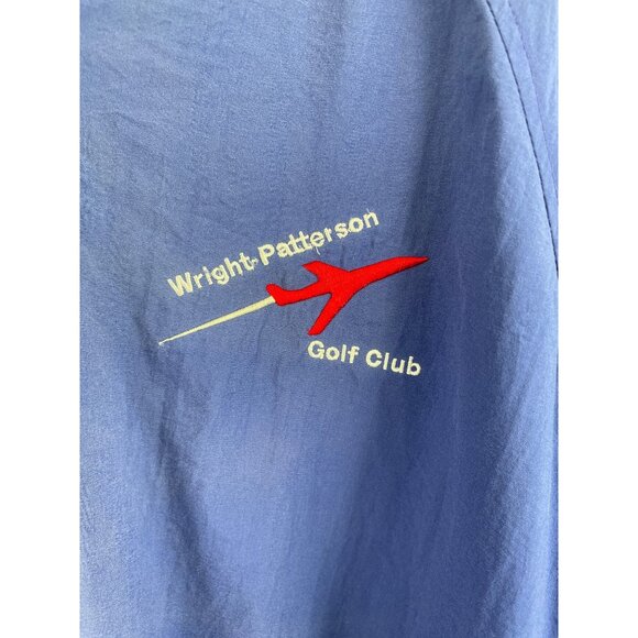 Vintage Duckster Wright Patterson Golf Club Mens Size Large Blue Lined Pullover - Picture 4 of 10